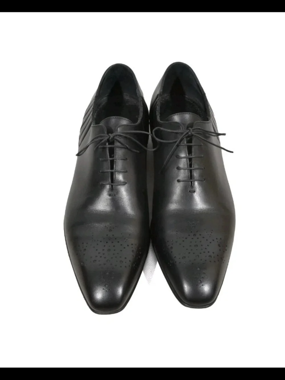 Louis Vuitton Black Leather Cap-Toe Oxford Dress Shoes 11UK/12US